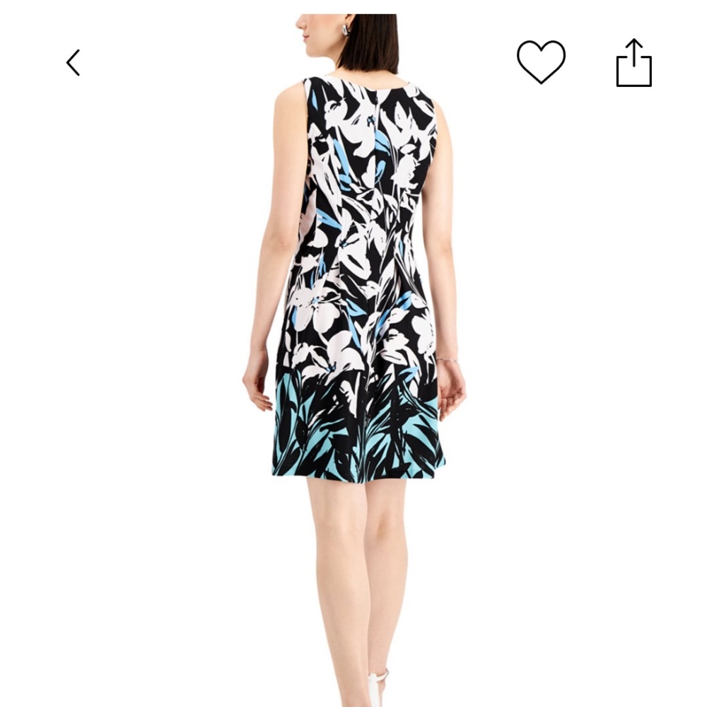 Nine West printed fit & flare Dres New - Picture 7 of 8